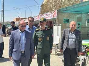 تصاویری از برپایی غرفه های دانشگاه علوم پزشکی همزمان با دومین کنگره ملی شهدا 